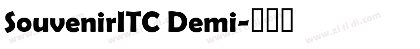 SouvenirITC Demi字体转换